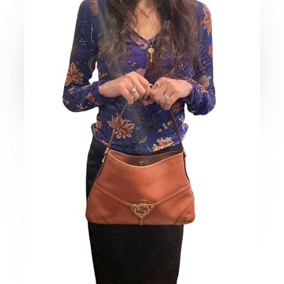 Gucci  Brown leather reins bag - Picture 16 of 16